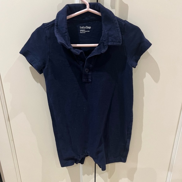 GAP Navy Blue Kids romper 6-12m - Picture 1 of 3